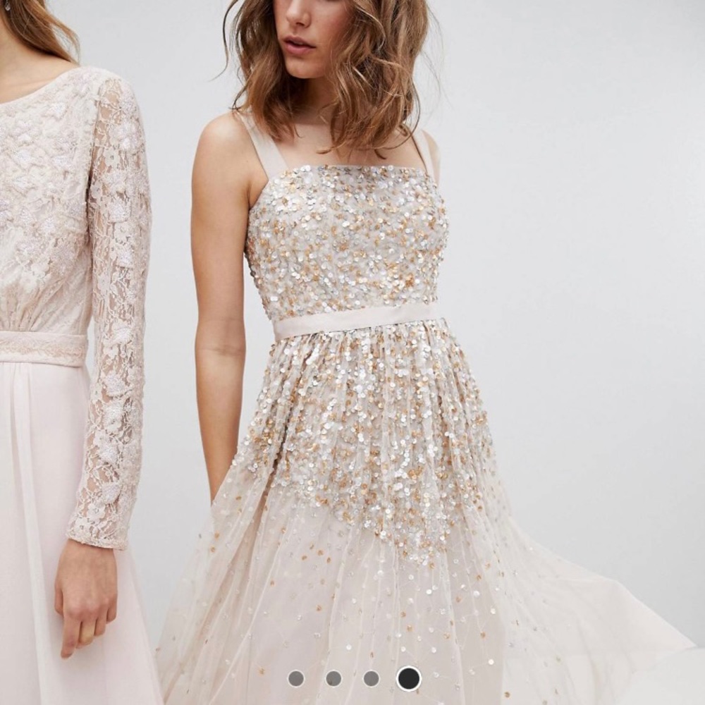 BNWT sequin embellished midi dress 10